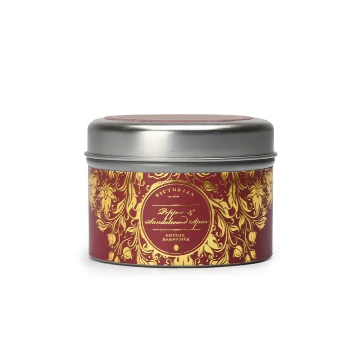 Victorian Tinbox Pepper & Sandalwood Spice scented candle - LT53503 (gadzety reklamowe)